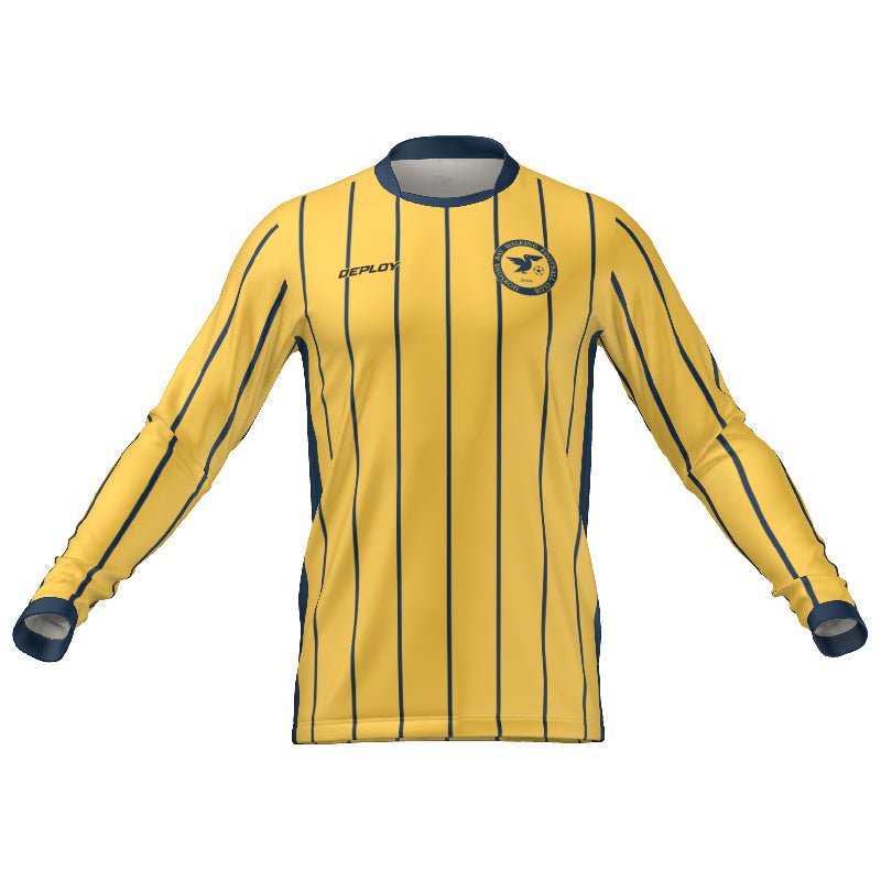 Hobsons Bay Walking Football Goalkeeper Navy/Yellow Jersey Deploy Football