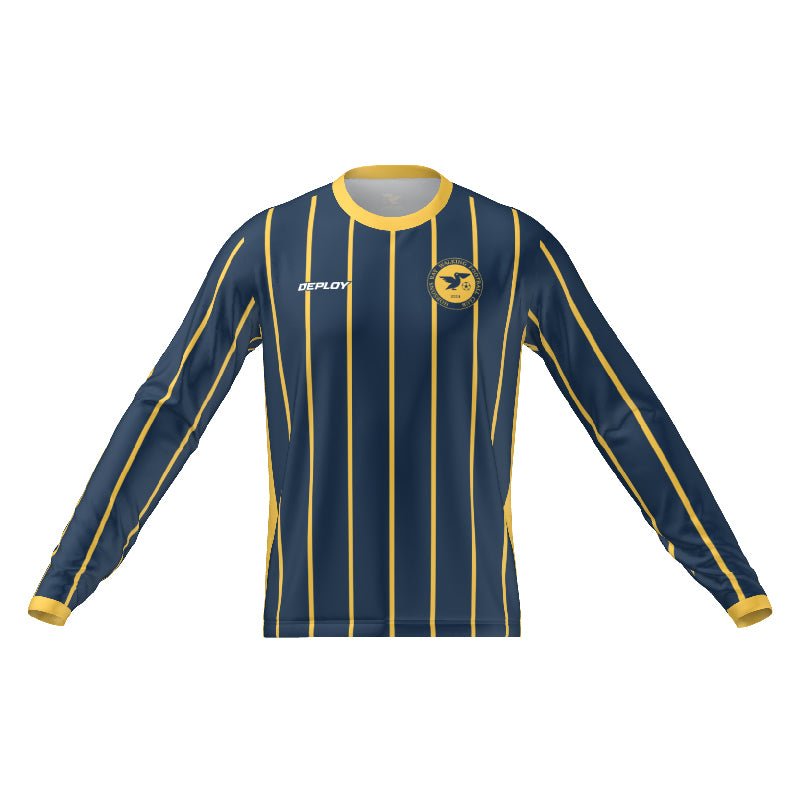 Hobsons Bay Walking Football Navy Jersey (Long Sleeve) Deploy Football