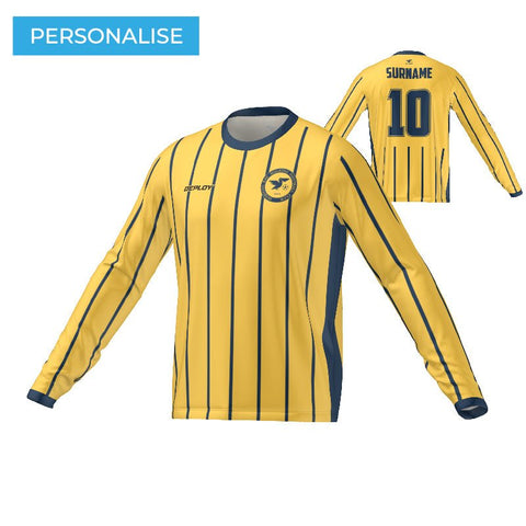 Hobsons Bay Walking Football Yellow Jersey (Long Sleeve) Deploy Football