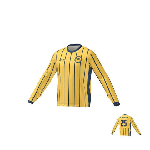 Hobsons Bay Walking Football Yellow Jersey (Long Sleeve) Deploy Football