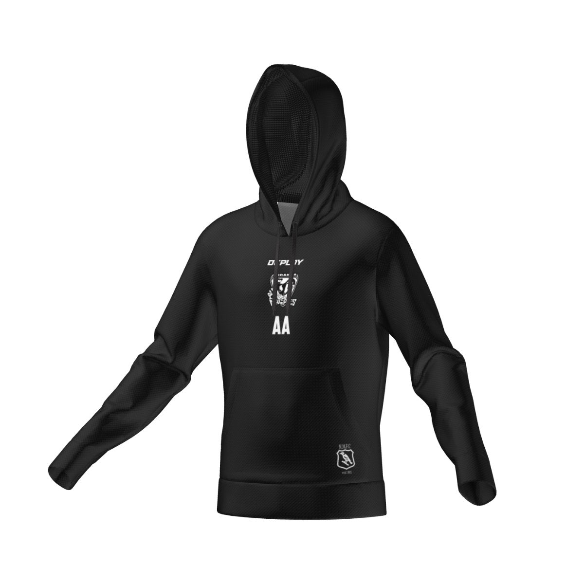 Miranda Magpies FC - Versa Hoodie - Black - Unisex & Womens Deploy Football