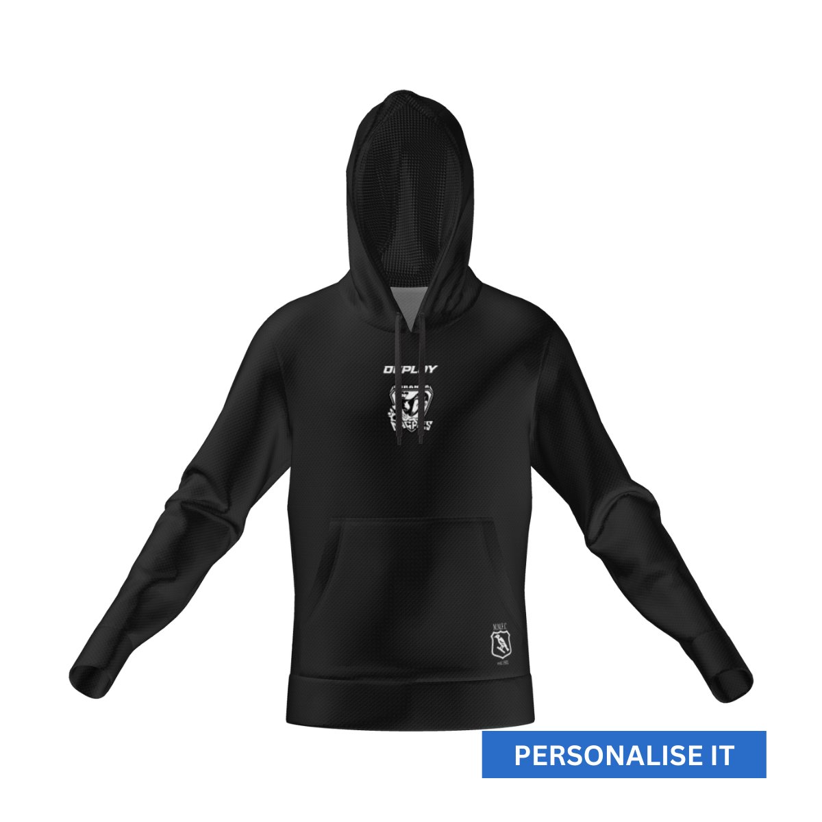 Miranda Magpies FC - Versa Hoodie - Black - Unisex & Womens Deploy Football