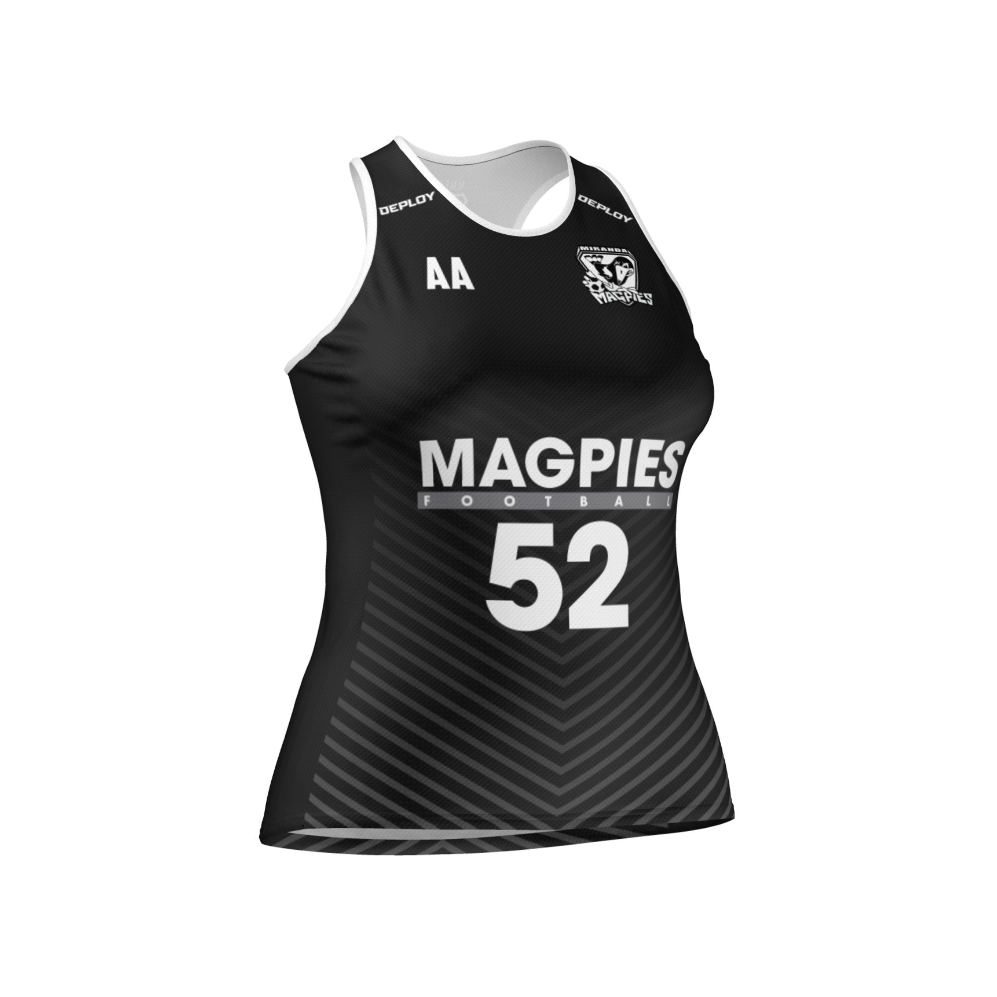 Miranda Magpies FC - Womens Tank Top Deploy Football