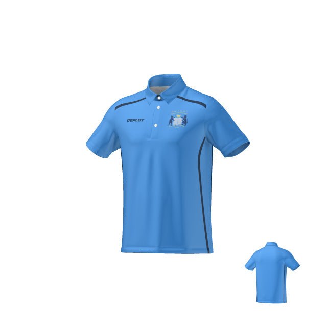 Moriah Staff - Breeze Polo - Mens - Sky Deploy Football