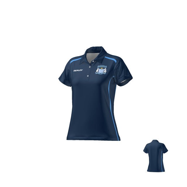 Moriah Staff - Breeze Polo - Womens - Navy Deploy Football