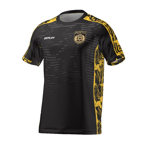 PERTH SOCIAL SOCCER - BLACK Deploy Football