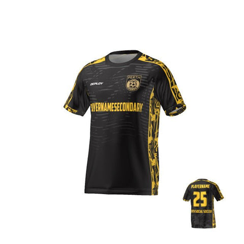 PERTH SOCIAL SOCCER - BLACK Deploy Football