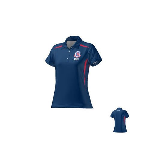 Port Hacking High - Polo Navy - Womens Cut Deploy Football