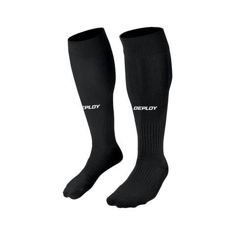 PRE ORDER - Deploy Footless Socks - Black - EARLY FEB Deploy Football