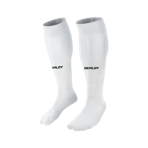 PRE ORDER - Deploy Performance Football Socks - White - EARLY FEBRUARY Deploy Football