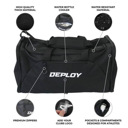 Navy Football Sports Bag