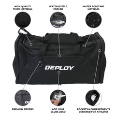 Navy Football Sports Bag