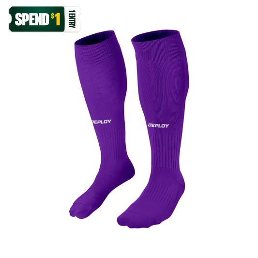 Deploy Performance Football Socks - Purple - Deploy Football - Australia's Best Footballs & Soccer Balls