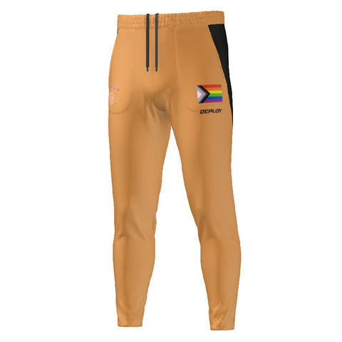 Queer Run Club CBR Drill Pant Orange Deploy Football