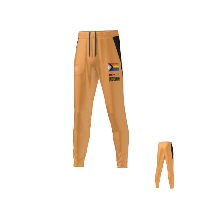 Queer Run Club CBR Drill Pant Orange Deploy Football