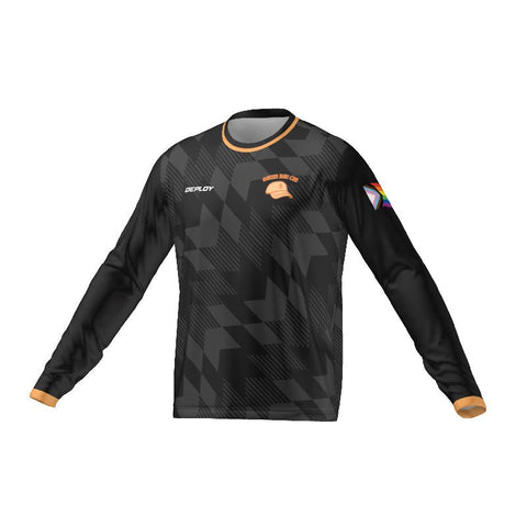 Queer Run Club CBR Long Sleeve Black Deploy Football