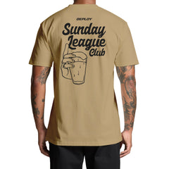 Sunday League Club - T-Shirt - Tan Deploy Football