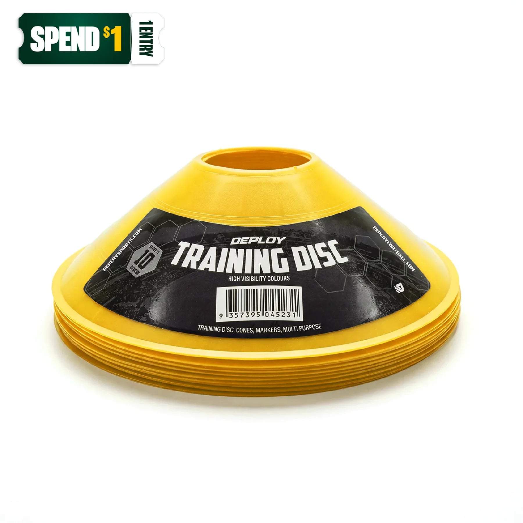 Deploy 10 Pack Agility Marker Cones - Deploy Football - Australia's Best Footballs & Soccer Balls